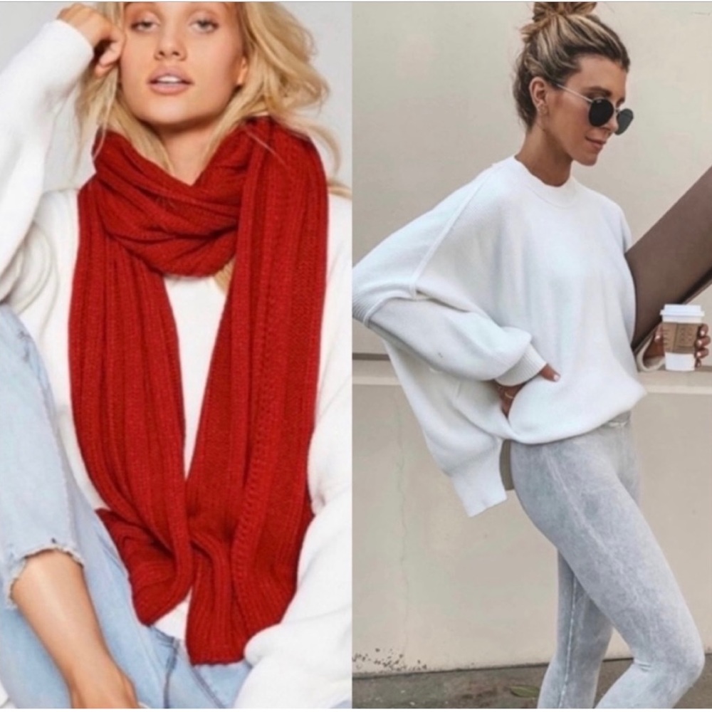 Free People Easy Street Oversized Tunic Sweater.